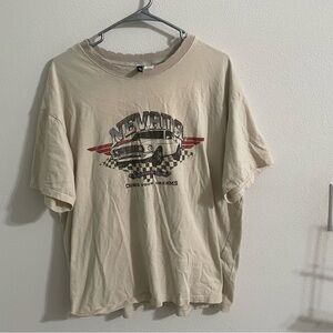 H&M Cream Short Sleeve Graphic T-Shirt